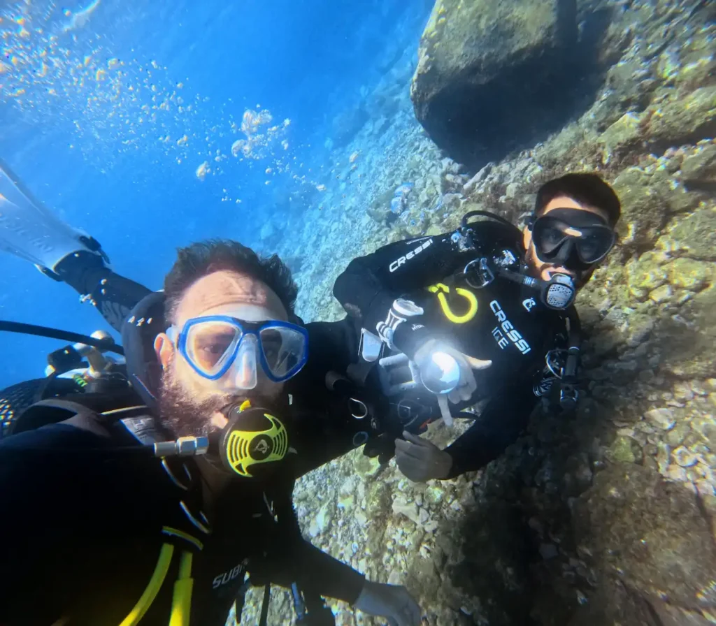 Esteban Folquer diving in Canary Islands