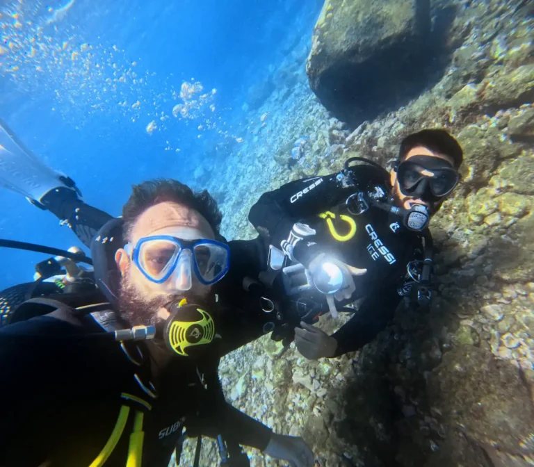 Esteban Folquer diving in Canary Islands